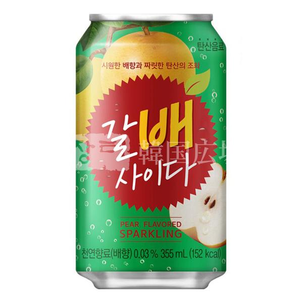 ヘテ すりおろし梨サイダー 355ml (缶) BOX(24本入) / 韓国飲料 韓国食品