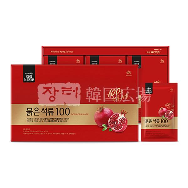 大象Wellife 赤いザクロ100 (50mlx30個入) / 韓国飲料 韓国食品