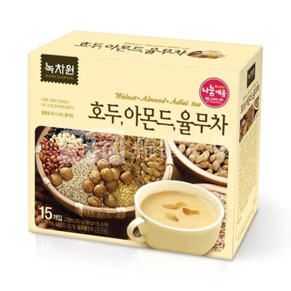 緑茶園 くるみ・アーモンド・はと麦茶 (18gX15包入)