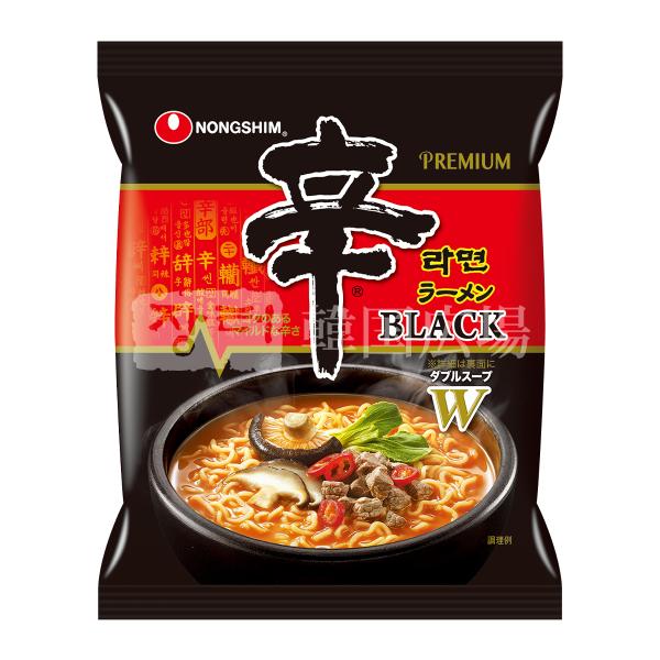 農心 辛ラーメンBLACK 130g BOX(36個入) / 韓国食品 韓国ラーメン