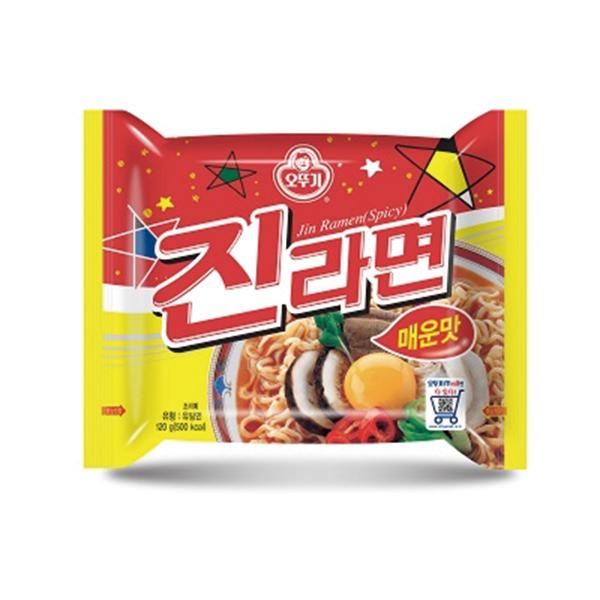 オットギ ジンラーメン 辛口 120g / 韓国食品 韓国ラーメン