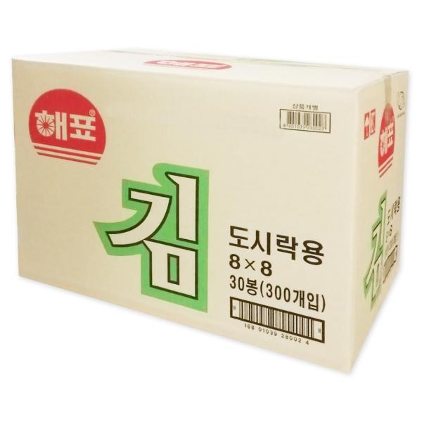 ヘピョ [弁当用] 味付け海苔 (8切8枚10袋入) BOX (30個入) / 韓国海苔 韓国食品