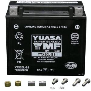 バイク用バッテリー ハーレー用 YTX20L-BS (65989-90B 65989-97A 65989