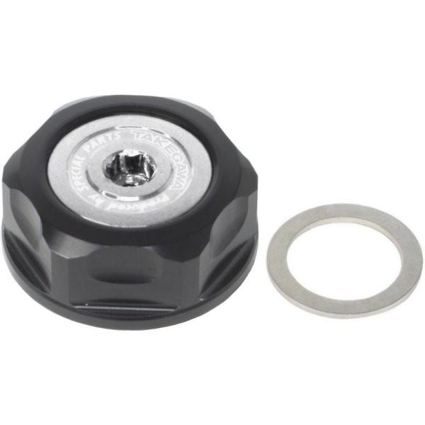 06-02-0084 SP武川 ステムナット 黒ナット シルバーキャップ GROM、Z125、ZOO...