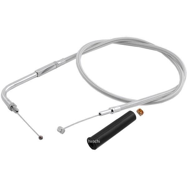 【USA在庫あり】 0650-0309 DRAG スロットル ケーブル 33インチ ステンレス 71...