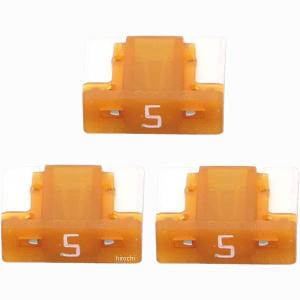 0900-755-06101 キタコ 低背ヒューズ5A/黄褐 HD店