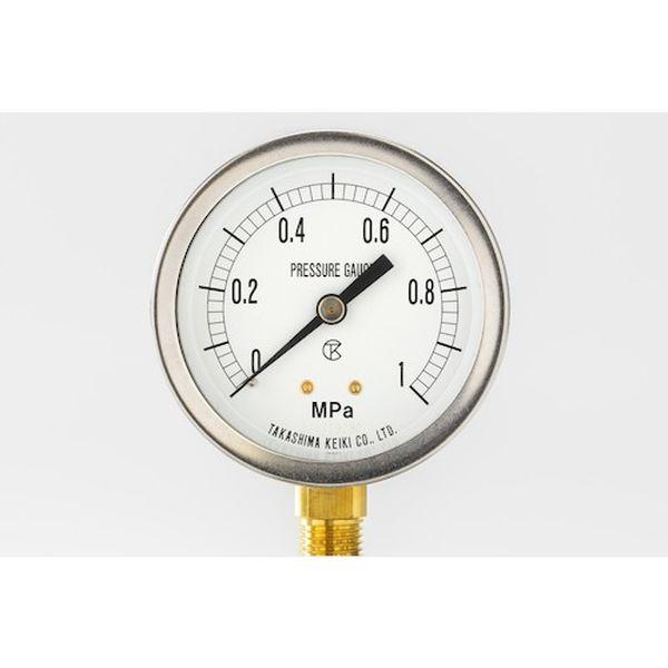 【メーカー在庫あり】 1112116 密閉形圧力計(A枠立型・φ60)圧力レンジ0.0〜1.6MPa...