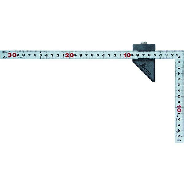 【メーカー在庫あり】 12438 シンワ測定(株) シンワ 曲尺平ぴた シルバー 30cm 表裏同目...