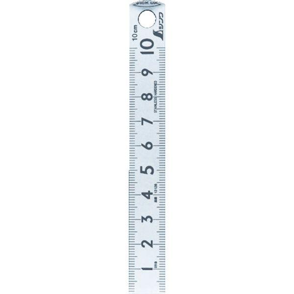 【メーカー在庫あり】 13128 シンワ測定(株) シンワ ピックアップスケール シルバー 10cm...