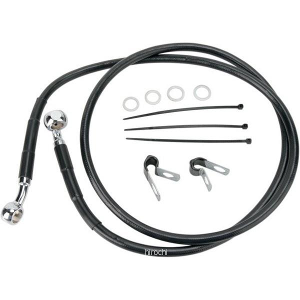 【USA在庫あり】 1741-2550 DRAG フロント ブレーキライン 黒ステンレス 標準長 9...