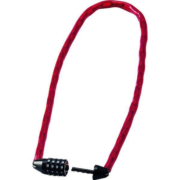 【メーカー在庫あり】 195072 チェーンロック(ダイヤル錠タイプ) 赤 CD-100R 全長10...