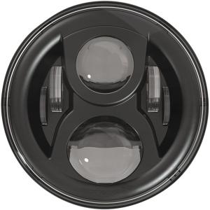 【USA在庫あり】 2001-1548 JWスピーカー J.W. Speaker LED ヘッドライト 7インチ EVO2 デュアルバーン 8700 リング有り 黒 HD店｜hirochi2