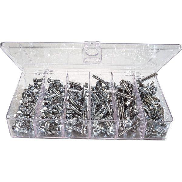 【USA在庫あり】 2402-0108 TMV フランジヘッドボルト M6 詰め合わせセット 150...