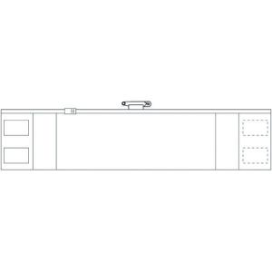 【メーカー在庫あり】 366-92A 36692A ユニット(株) ユニット ファスナー付腕章白(差し込み式) 軟質ビニール 90×420mm HD店｜hirochi2