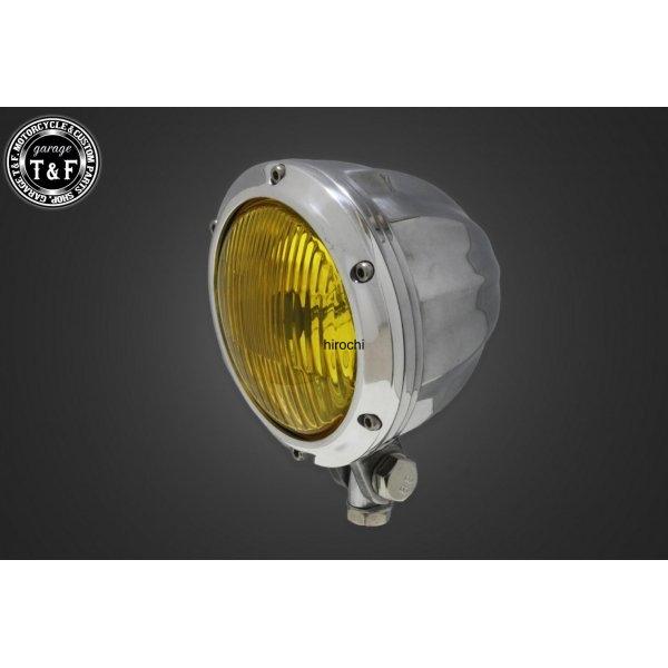 4024156 ガレージT&amp;F 4.5in シトラスヘッドライト(ポリッシュ)イエローレンズ+ステー...