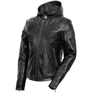 レディースバイクジャケット革ジャン 女性サイズ ブラック 秋冬 CLEVER