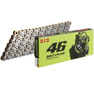 DID(大同工業) VR46コラボチェーン 525VR/46-114L ZJ(カシメ) シルバー