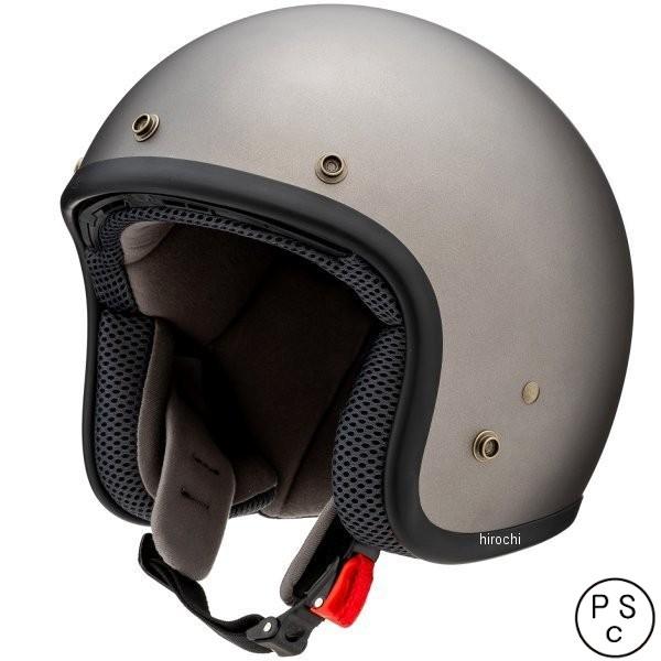 YH001F.GUN/M YH-001 山城 スモールジェットヘルメット フラットガンメタリック M...