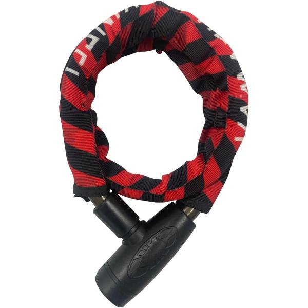 【メーカー在庫あり】 YKL006SL-900RD スチールリンクロック 900mm X 18φ 赤...