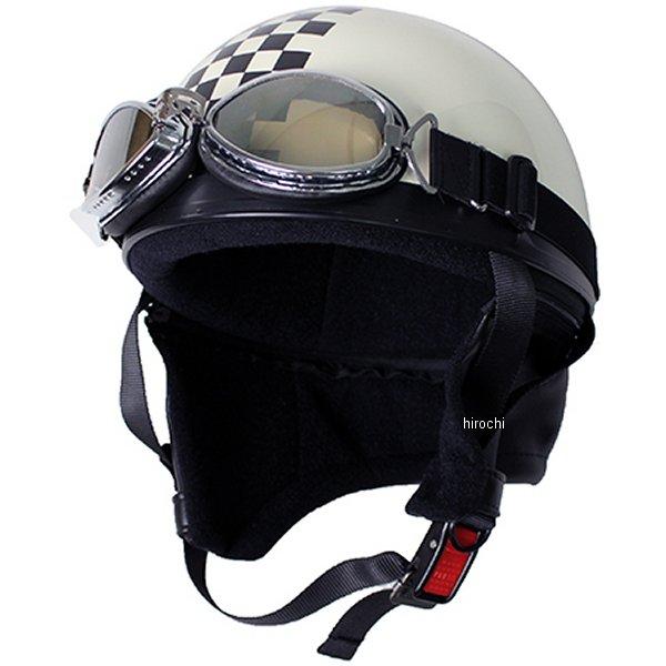 10675090 モトボワットBB Moto Boite ビンテージヘルメット パール白/チェッカー...