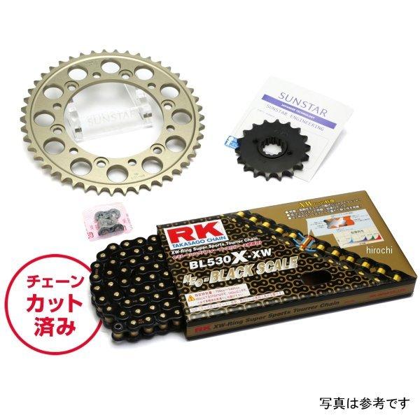 KR5F114 サンスター スプロケット＆チェーンキット 530 12年-20年 ZX-14R 黒 ...