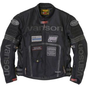 VS24105S バンソン VANSON 2024年春夏モデル メッシュ ライダースジャケット 黒/黒 Lサイズ HD店｜hirochi2
