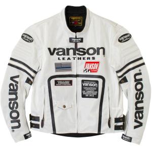 VS24105S バンソン VANSON 2024年春夏モデル メッシュ ライダースジャケット アイボリー/黒 3XLサイズ HD店｜hirochi2