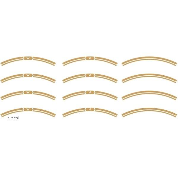 w400rim_g ワールドウォーク NEO CLASSICリムステッカー W400 ゴールド HD...