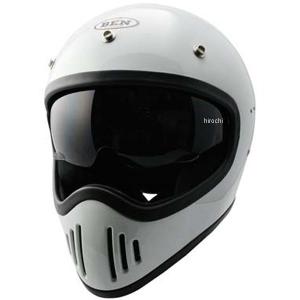 【メーカー在庫あり】 4984679512551 TNK工業 フルフェイスヘルメット B-80 ヴィンテージモトクロスヘルメット  白 フリーサイズ（58-59cm） HD店｜hirochi2