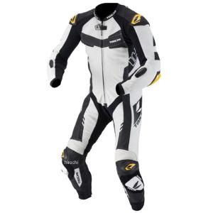 【メーカー在庫あり】 NXL308WH91L NXL308 RSタイチ レーシングスーツ GP-WRX R308 RACING SUIT 白/黒 Lサイズ｜hirochi2