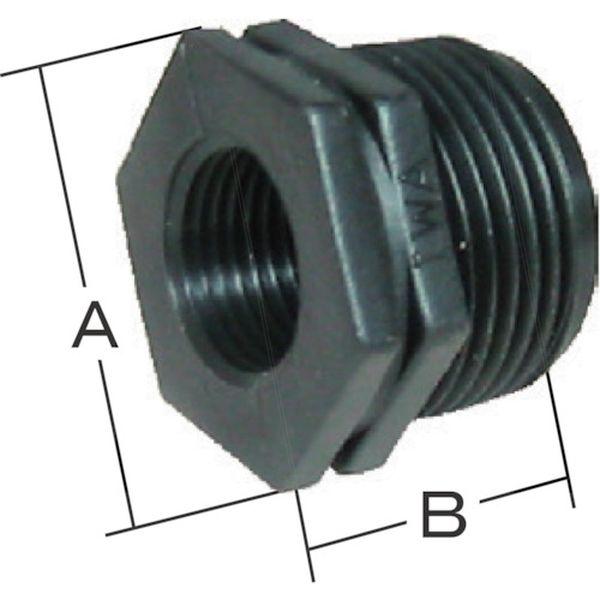 【メーカー在庫あり】 49BUS2015P (株)岩崎製作所 岩崎製作所 樹脂(PP)製 配管継手 ...