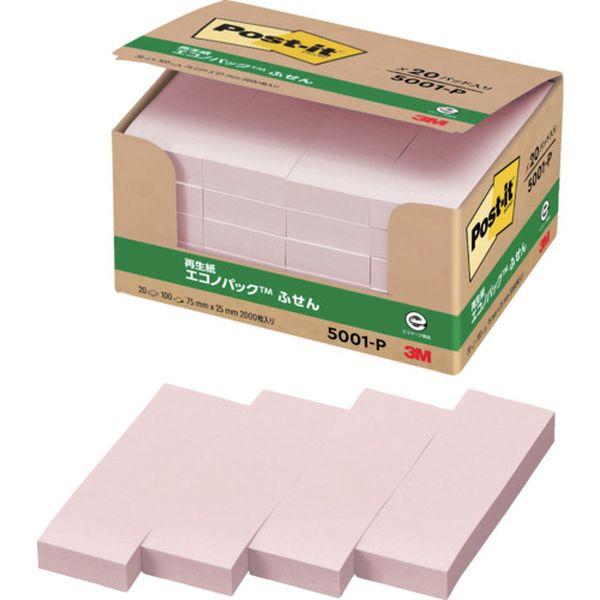 【メーカー在庫あり】 5001-P 5001P  スリーエム 3M ポスト・イット 75X25mm ...