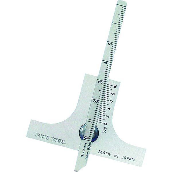 【メーカー在庫あり】 50M フジツール(株) フジ ミニデプスゲージ 測定範囲50mm ベース寸法...