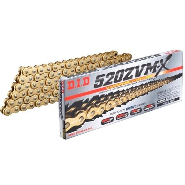 DID 520ZVM-X-100L ZJ(カシメ) GOLD 4525516330152 DID 大...