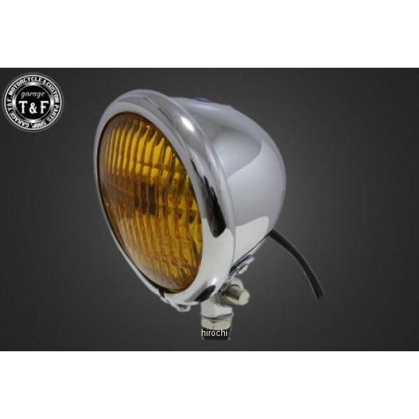 6061813 ガレージT＆F 4.5インチベーツライト オールメッキ/イエローレンズ仕様+ステーA...