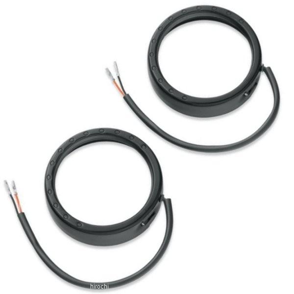 61400141 ハーレー純正 4インチ補助ランプ エレクトラグロー・ライトリング グロスブラック(...