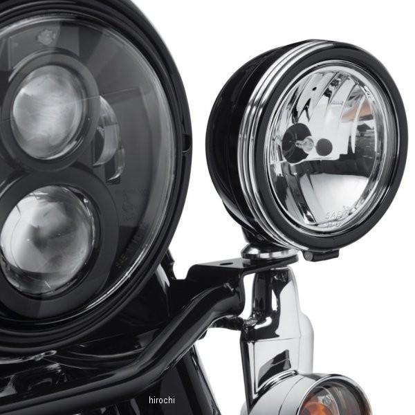 61400355 ハーレー純正 4インチ補助ライト トリムリング ディファイアンス 黒マシンカット ...