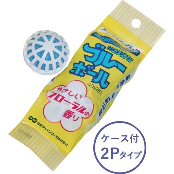 【メーカー在庫あり】 1000 トイレ用 防臭剤・尿石付着防止剤 ミリオンブルーボール容器付き2p ...