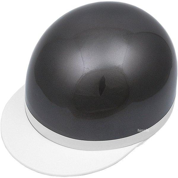 【メーカー在庫あり】 710912 NBS バイクパーツセンター ハーフヘルメット 白ツバ ガンメタ...