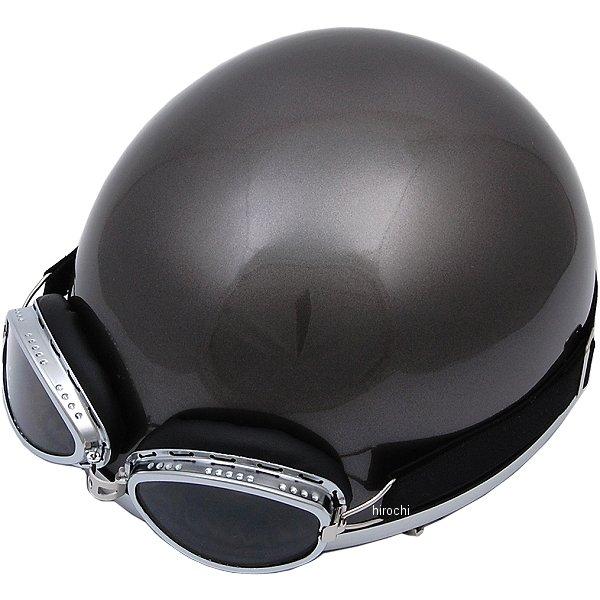 【メーカー在庫あり】 7409 NBS バイクパーツセンター ハーフヘルメット ビンテージ ガンメタ...