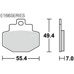 【メーカー在庫あり】 777-0166000 E166 キタコ SBS ブレーキパッド フロント/リア 02年 ジレラ ランナー180 セラミック HD店｜ヒロチー商事 2号店