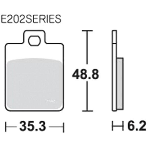 【メーカー在庫あり】 777-0202000 E202 キタコ SBS ブレーキパッド フロント/リ...