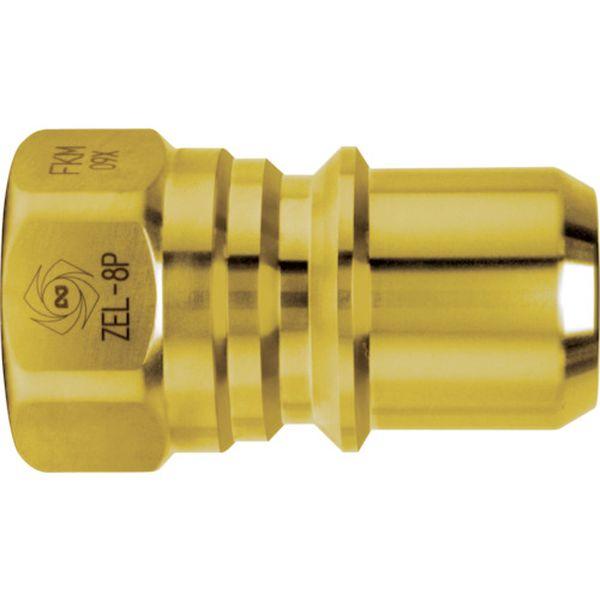 【メーカー在庫あり】 ZEL-6P ゼロスピルカプラ 真ちゅう製 ニトリルゴムNBR(SG)相手側取...