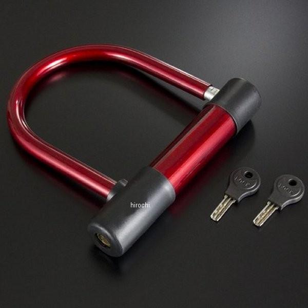 【メーカー在庫あり】 900904 NBS バイクパーツセンター U字ロック ワイドタイプ 赤 10...