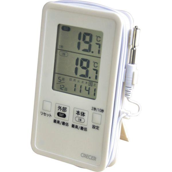【メーカー在庫あり】 AP-09W AP09W  (株)クレセル クレセル IN-OUTデジタル温度...