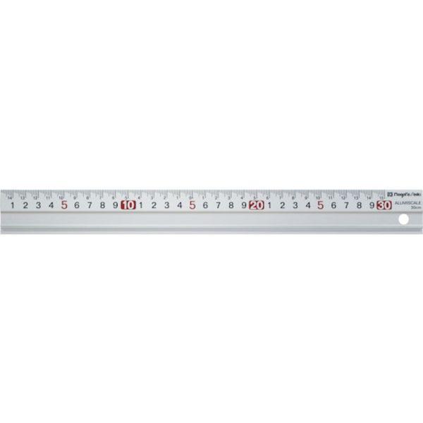 【メーカー在庫あり】 AS-30 AS30  新潟精機(株) SK アルミスケール 30cm 300...