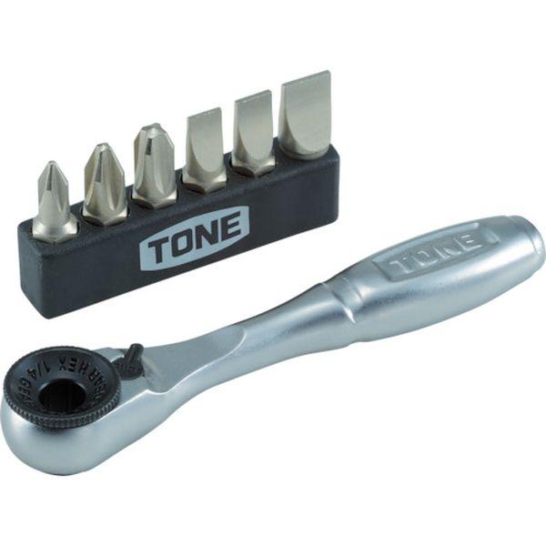 【メーカー在庫あり】 BR6S TONE(株) TONE オフセット式ラチェットドライバー ビットラ...