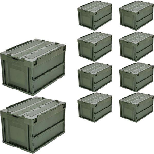 【メーカー在庫あり】 CT50-OD-10P CT50OD10P  【まとめ買い】オリコン 蓋つき折...