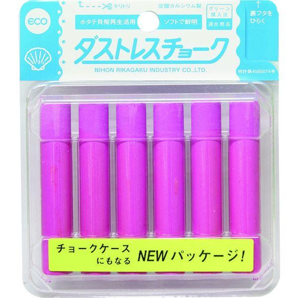 【メーカー在庫あり】 DCC-6-R DCC6R  日本理化学工業(株) ダストレス チョーク6本入...