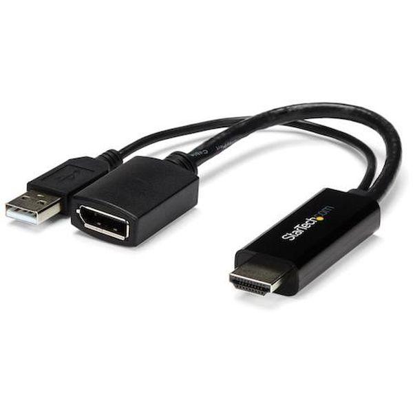 【メーカー在庫あり】 HD2DP ディスプレイアダプター/HDMI - DP/4K30Hz/USBパ...